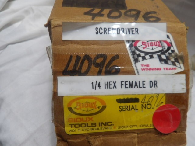 Sioux Tools 1/4" Hex In-Line Nutrunner - Part# 4096