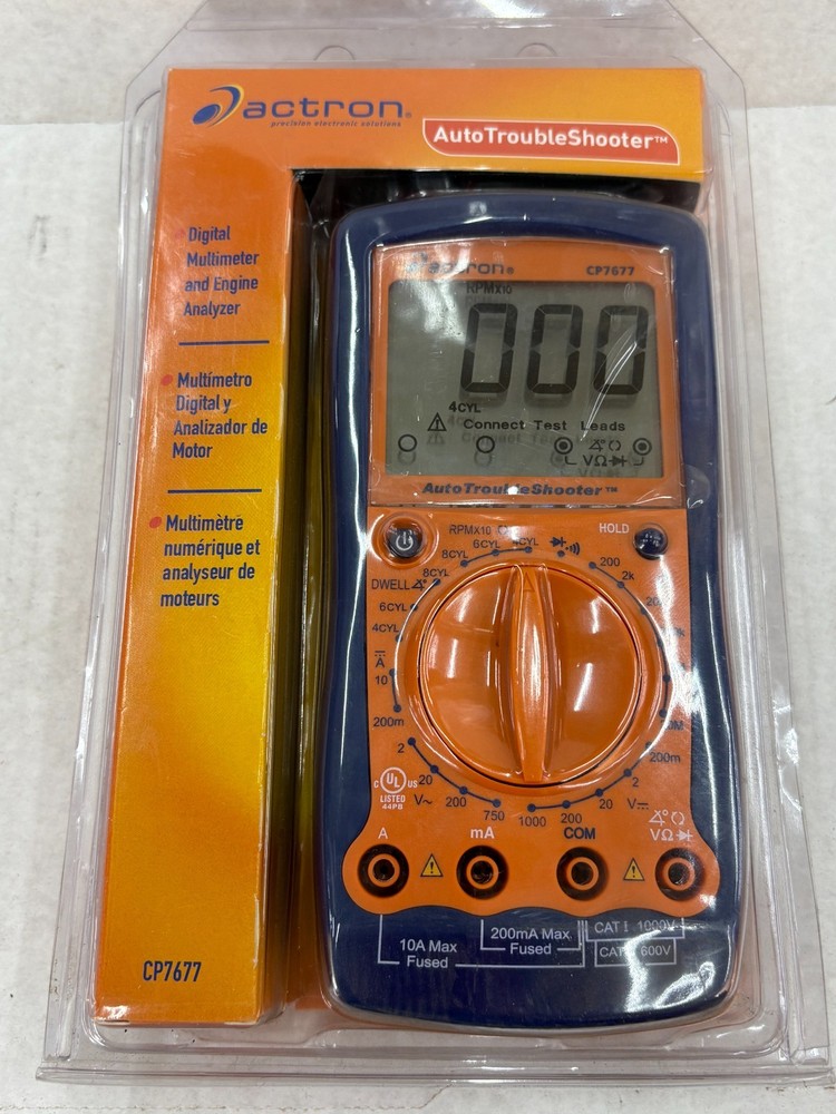 Actron Catron CP7677 Auto Digital Multimeter & Engine Analyzer AX