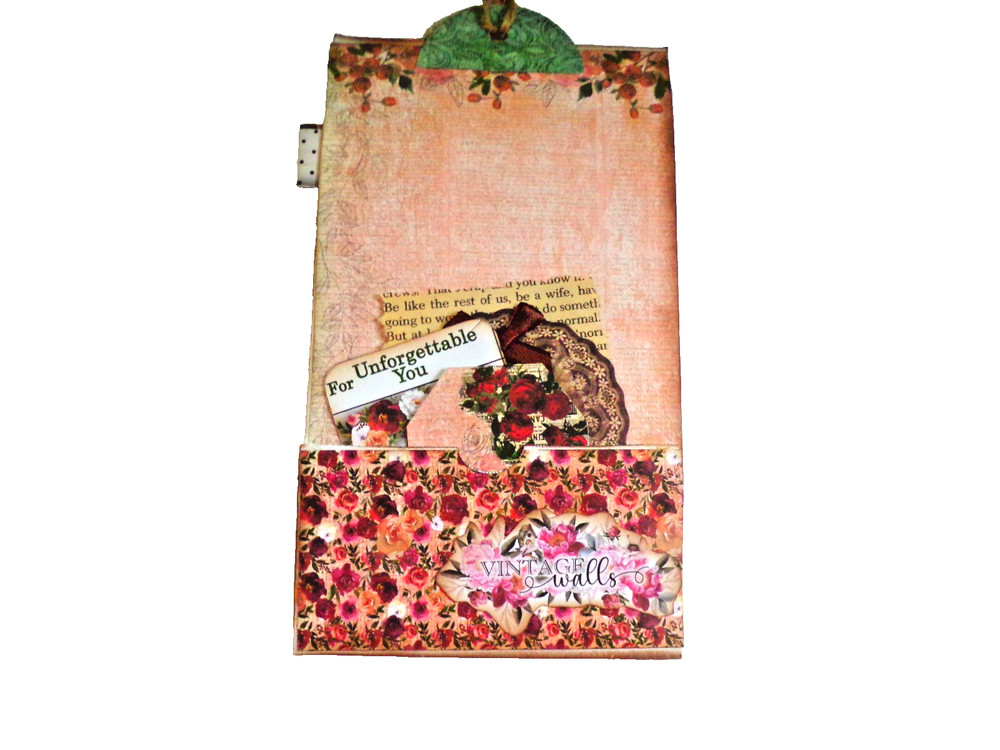 Handcrafted junk journal mega tag or insert