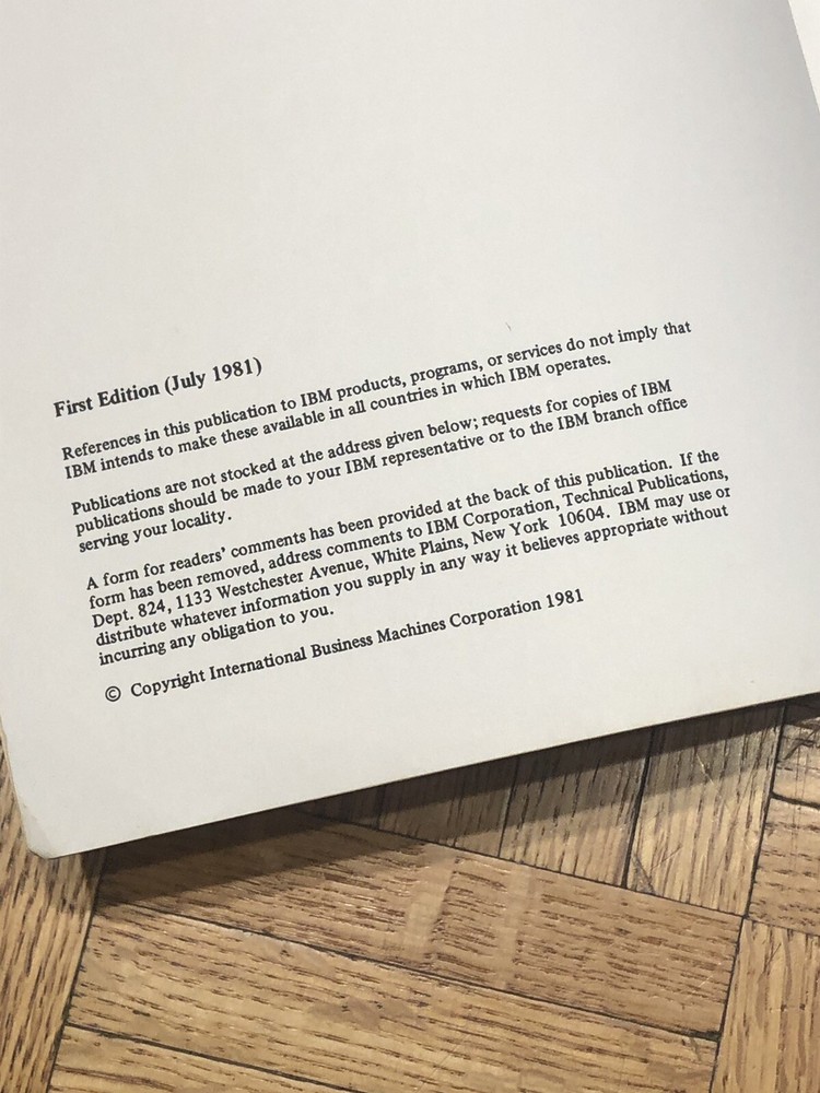 Vintage IBM APL Programming Guide & Programming Conventions - First Editions