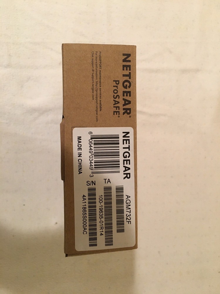 Netgear Prosafe AGM732F Module Factory Sealed Box