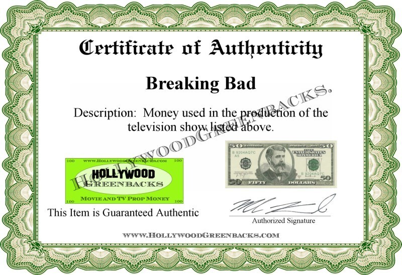 Breaking Bad - $50 Prop Bill