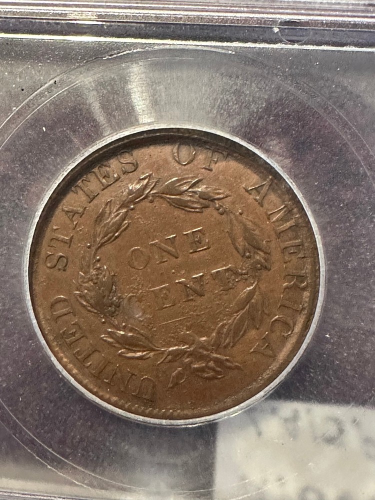 1823 Large Cent Unofficial Restrike MS60 Details
