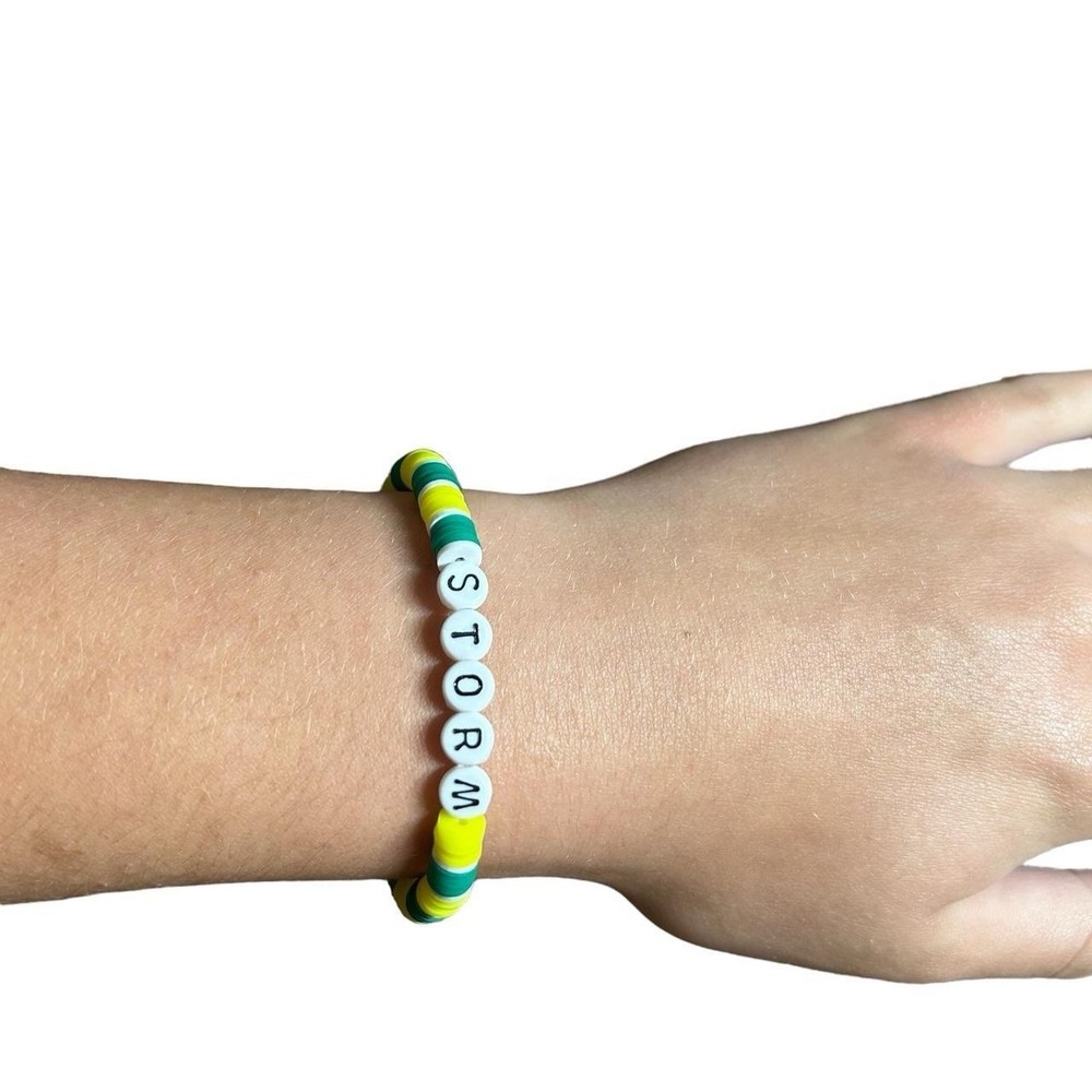 Seattle Storm clay bracelet