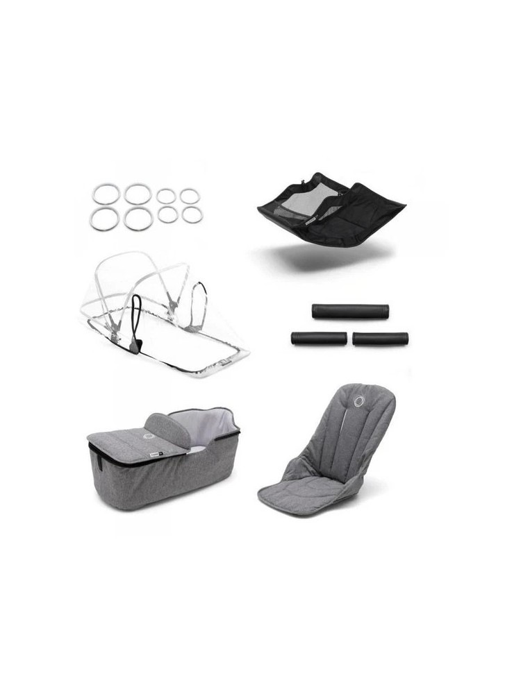 Bugaboo Fox Style Set Grey Melange or Black - You choose