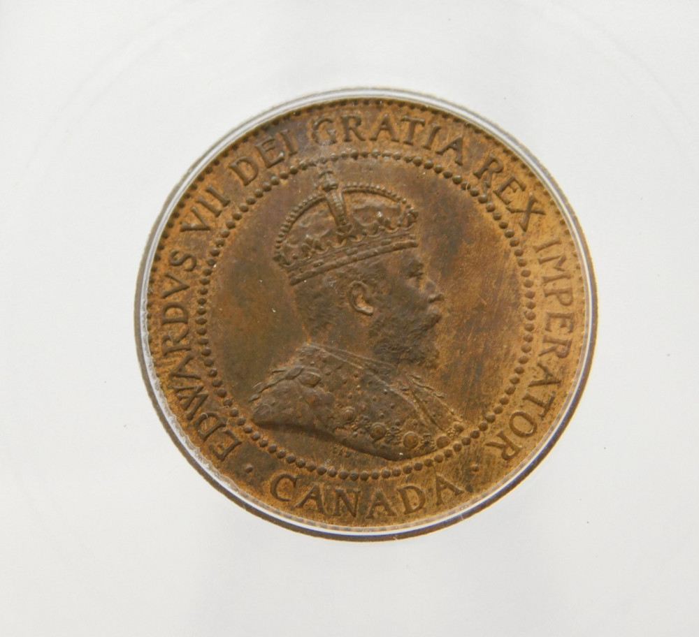 1908 CANADA ONE CENT ICG MS64 RB (BT1211)
