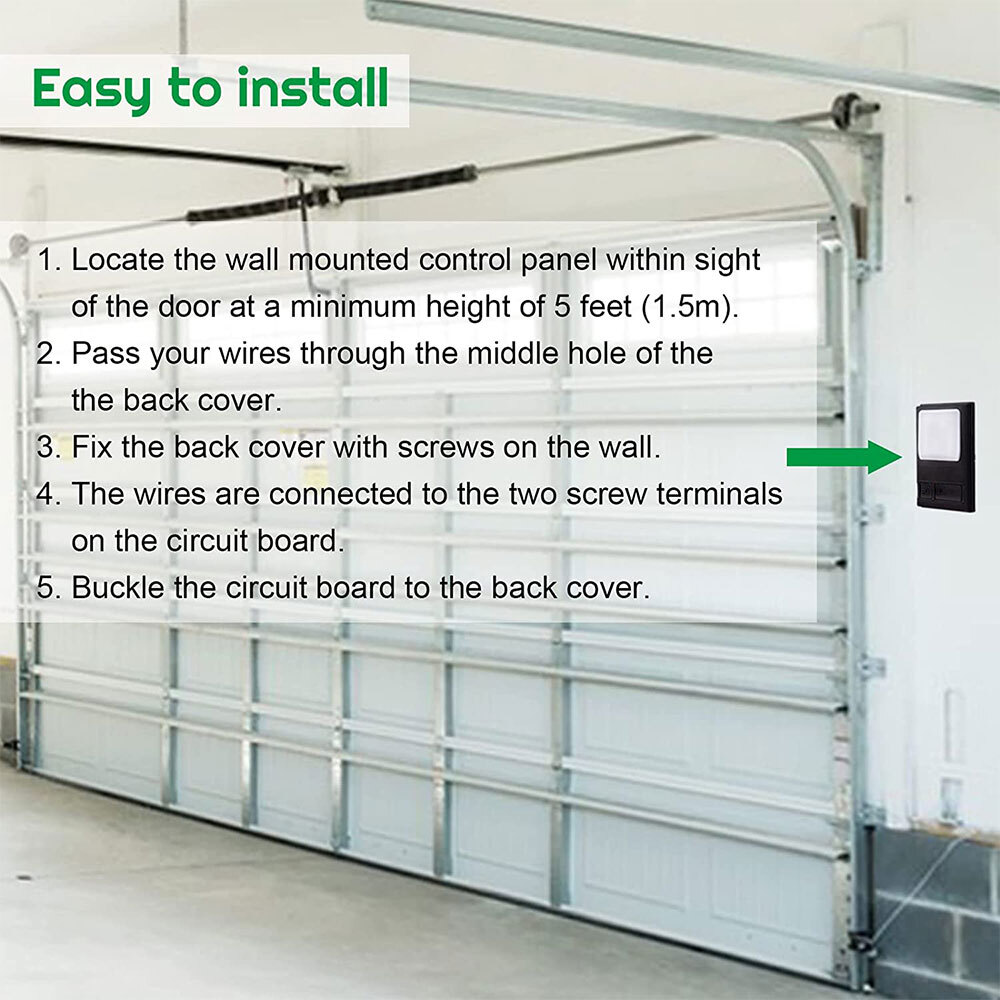 Multi-Function Garage Door Opener For Chamberlain Wall Control Remote Fast Ship