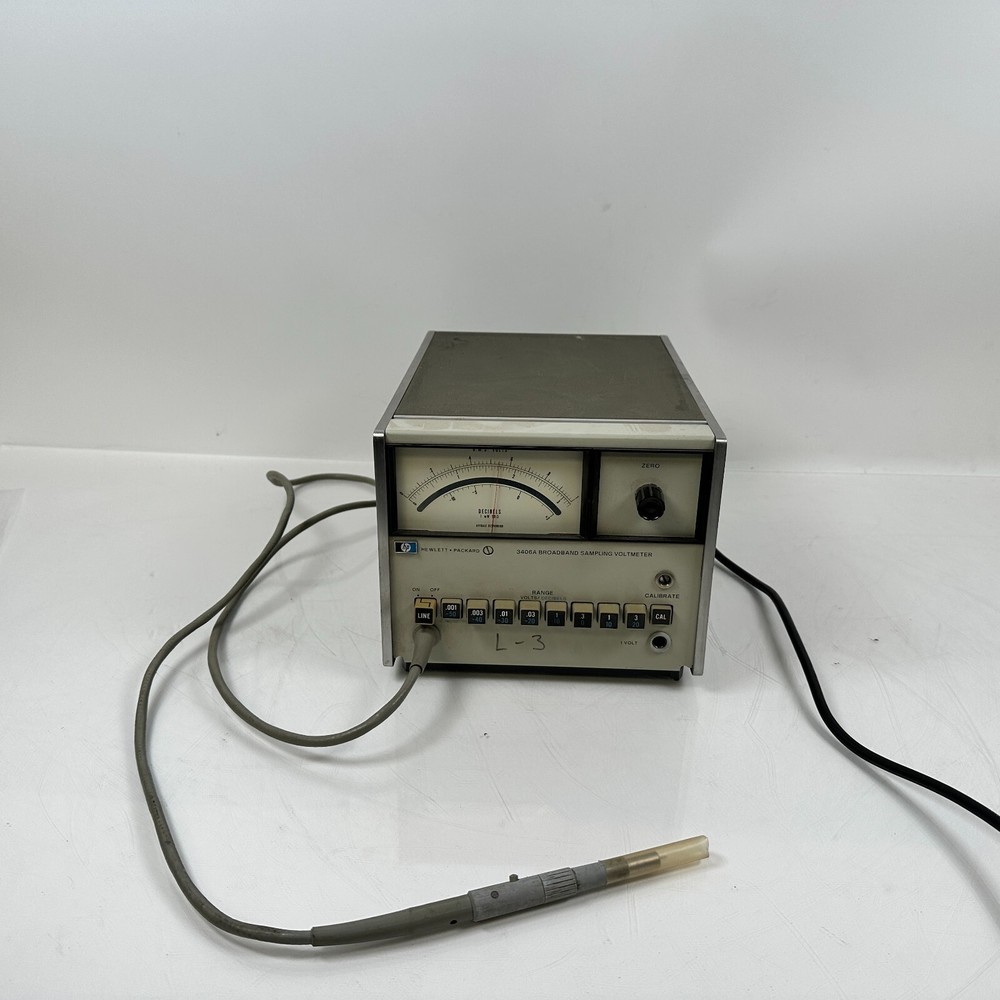 Hewlett-Packard HP 3406A Broadband Sampling Voltmeter & Probe Kit