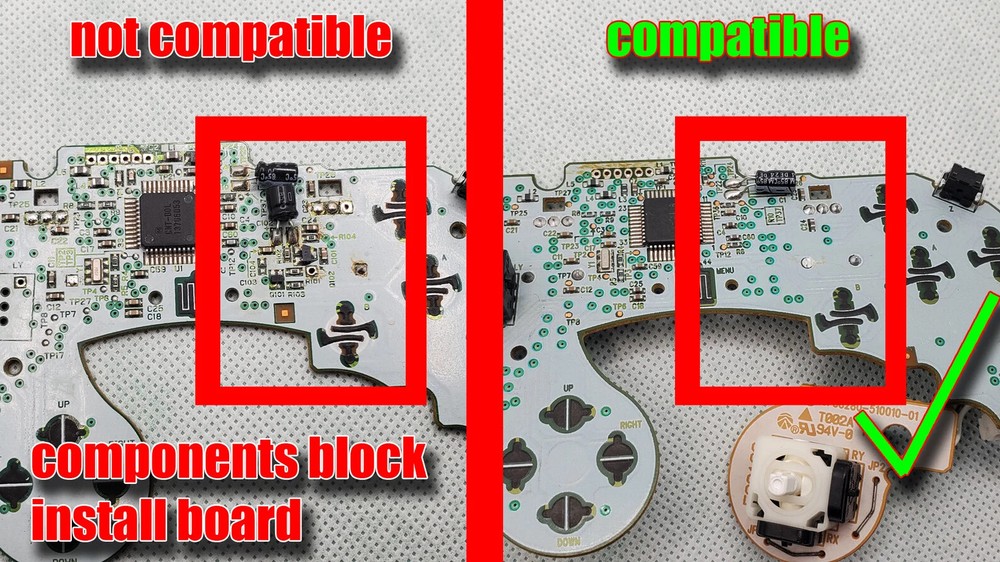 Nintendo GameCube Controller LED Joystick Ring with Touch On/Off Sensor Mod Kit