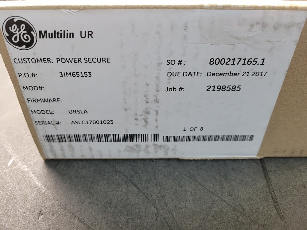 GE Multilin UR URSLA Power Supply.