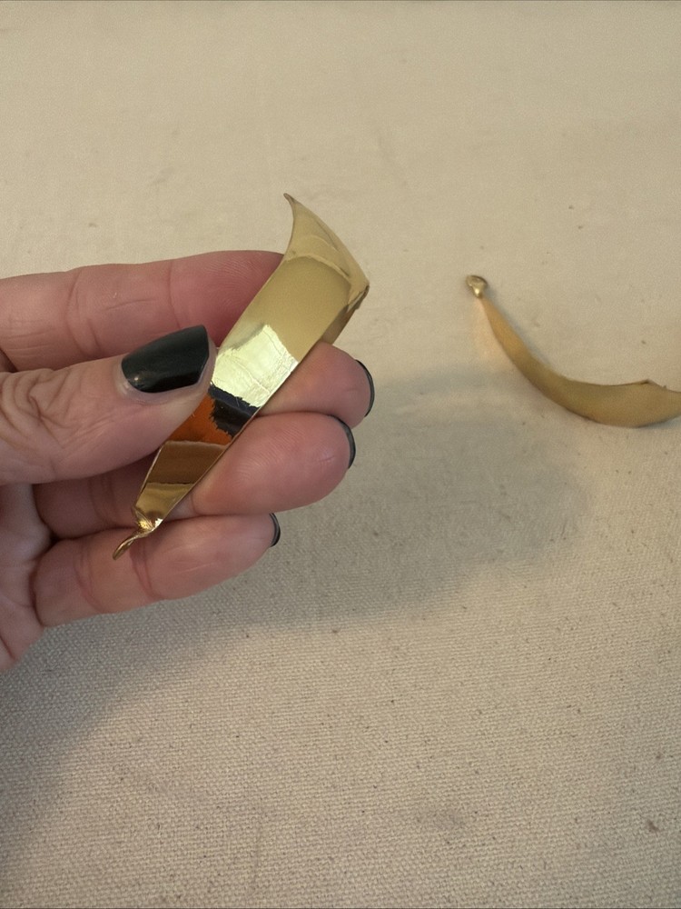 Gold Tone Solid Heel Cap NEW