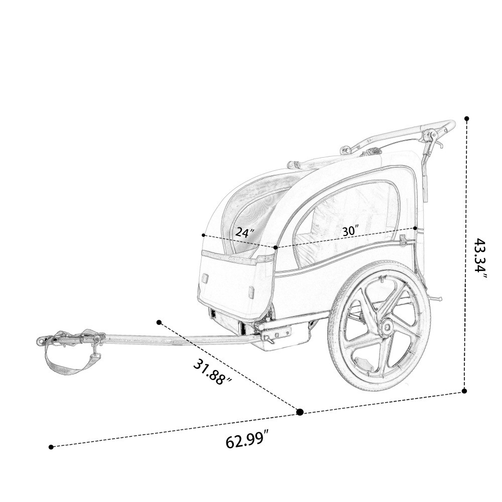 Double Stroller 5-Point Harness Foldable Swivel Front Wheels Storage Bag