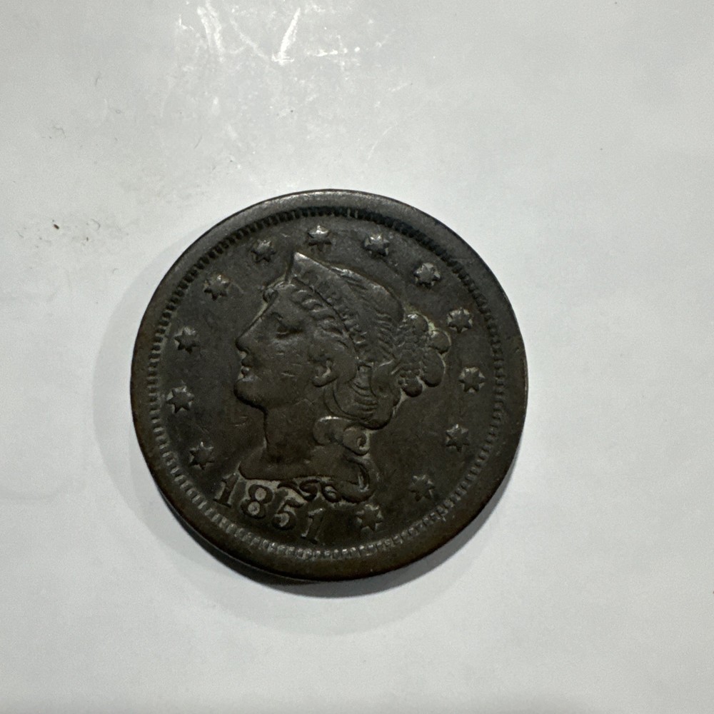 1851 Cornet Head Large Cent G