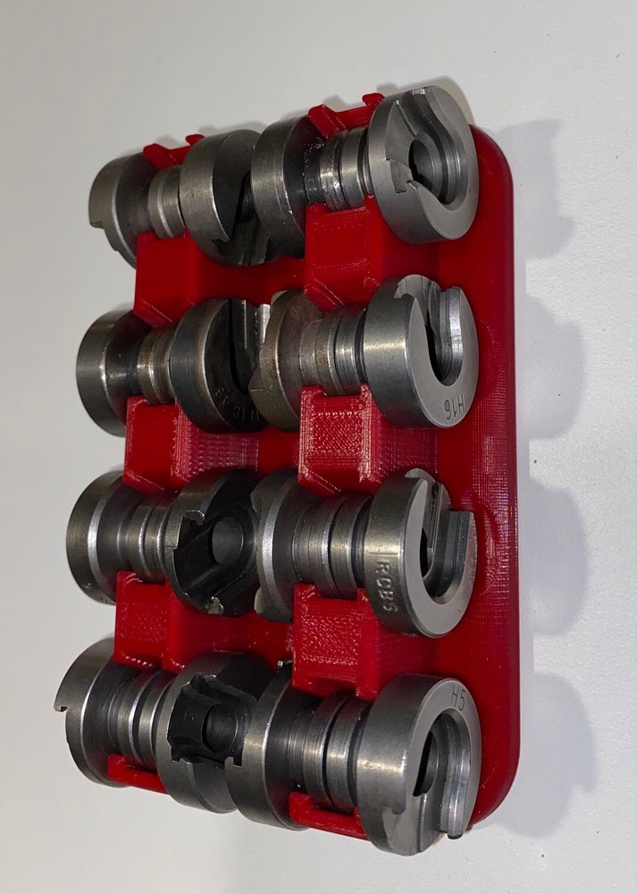 Shell Holder Rack Holds 16 Wall mount Reloading Rock Chucker Challenger Boss