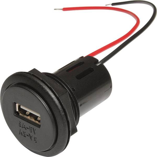 ProCar 67331501 USB Recessed Power Socket Maximum Current Output = 3 Suitable