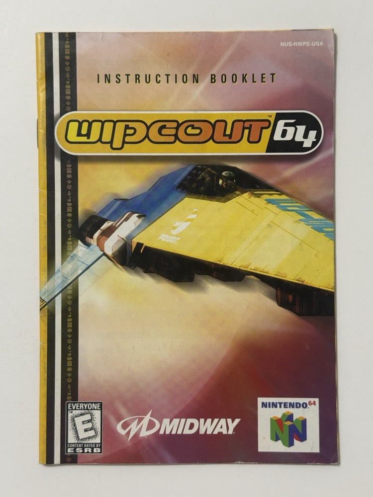 Wipeout 64 - Nintendo N64 *Instruction Manual*