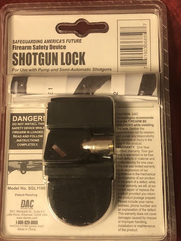 2 DAC Shotgun Trigger Locks