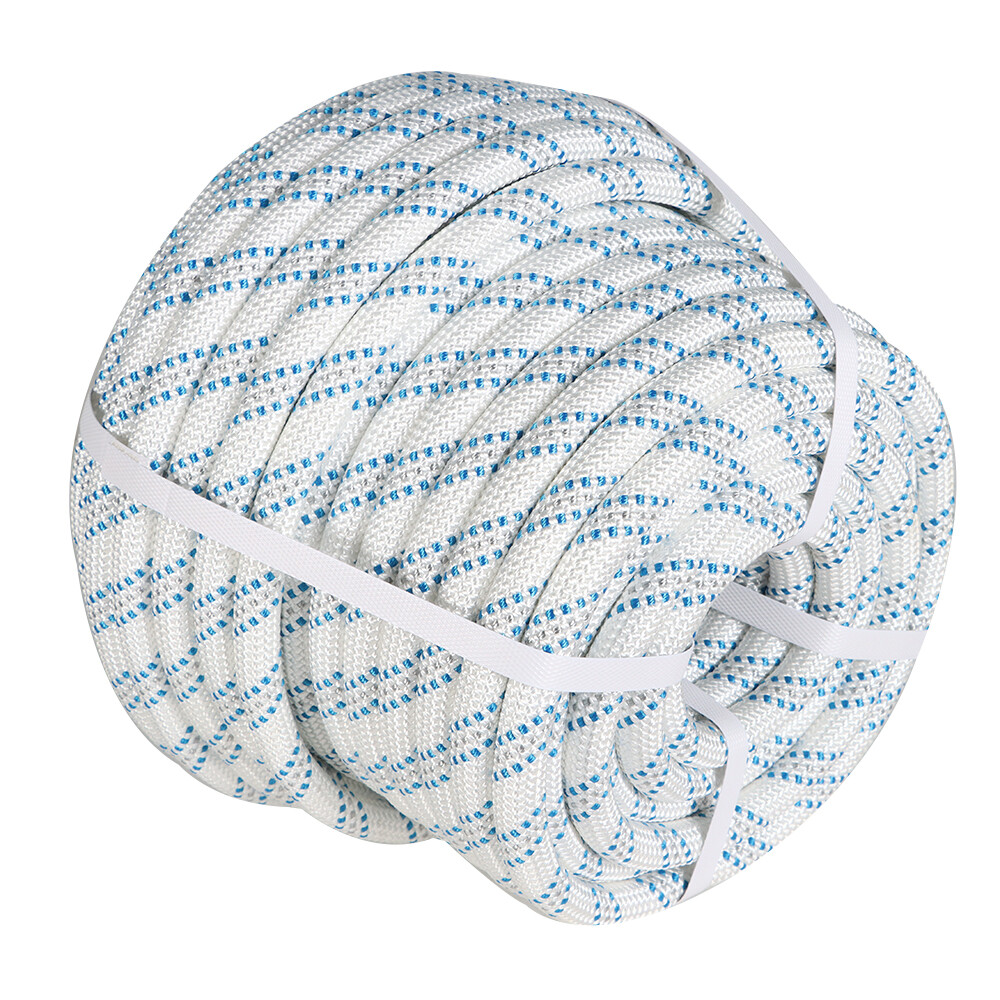 Nylon Double Braid Polyester Arborist Bull Rope Pulling Rigging Line 5/8" × 150'