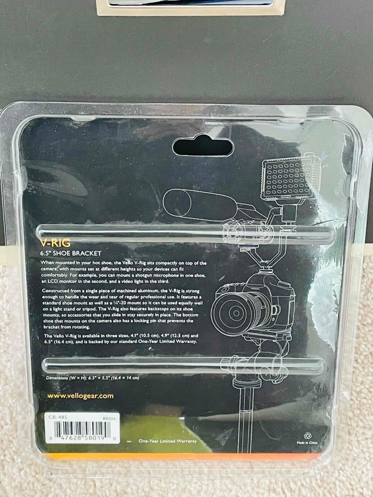 Vello V-Rig 6.5" Triple Shoe Bracket