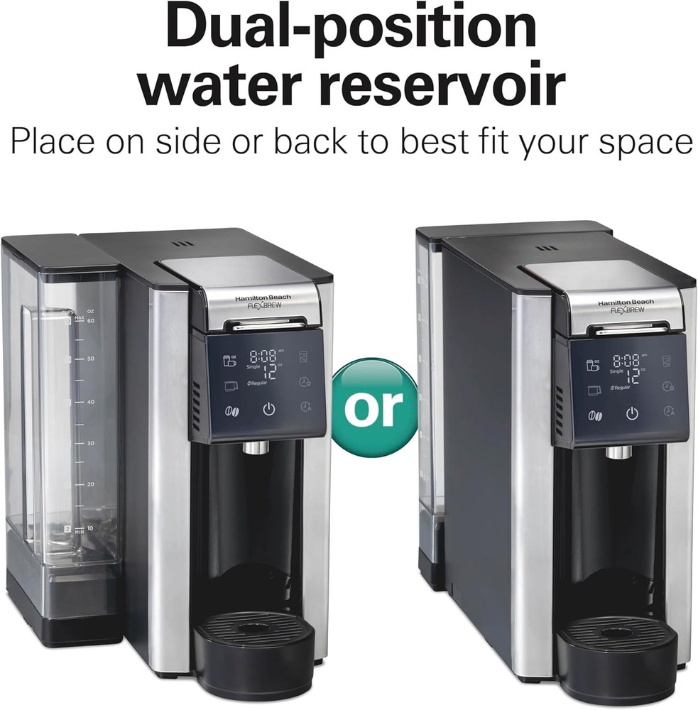Hamilton Beach FlexBrew Advanced 5-in-1 Programmable Single or 12 Cup Drip