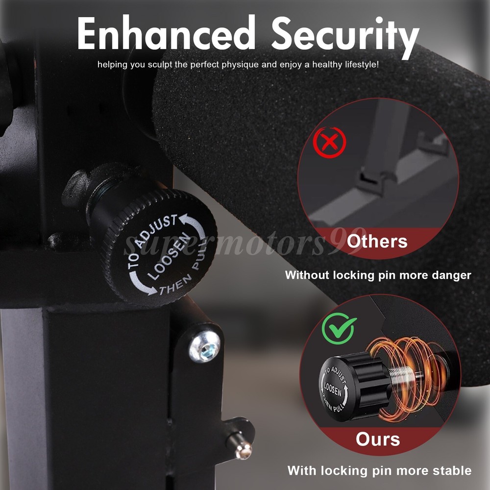 Adjustable Foldable Weight Bench for Home Gym Strength Training Workout Bench US