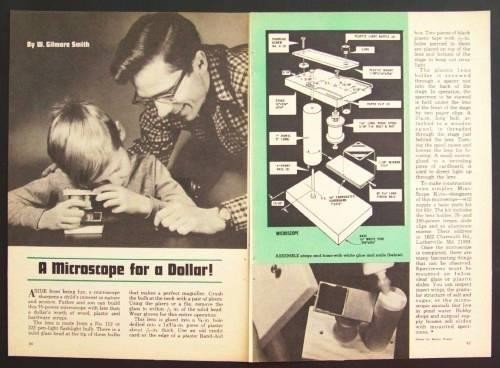 MICROSCOPE HowTo build PLANS Science Fair Project