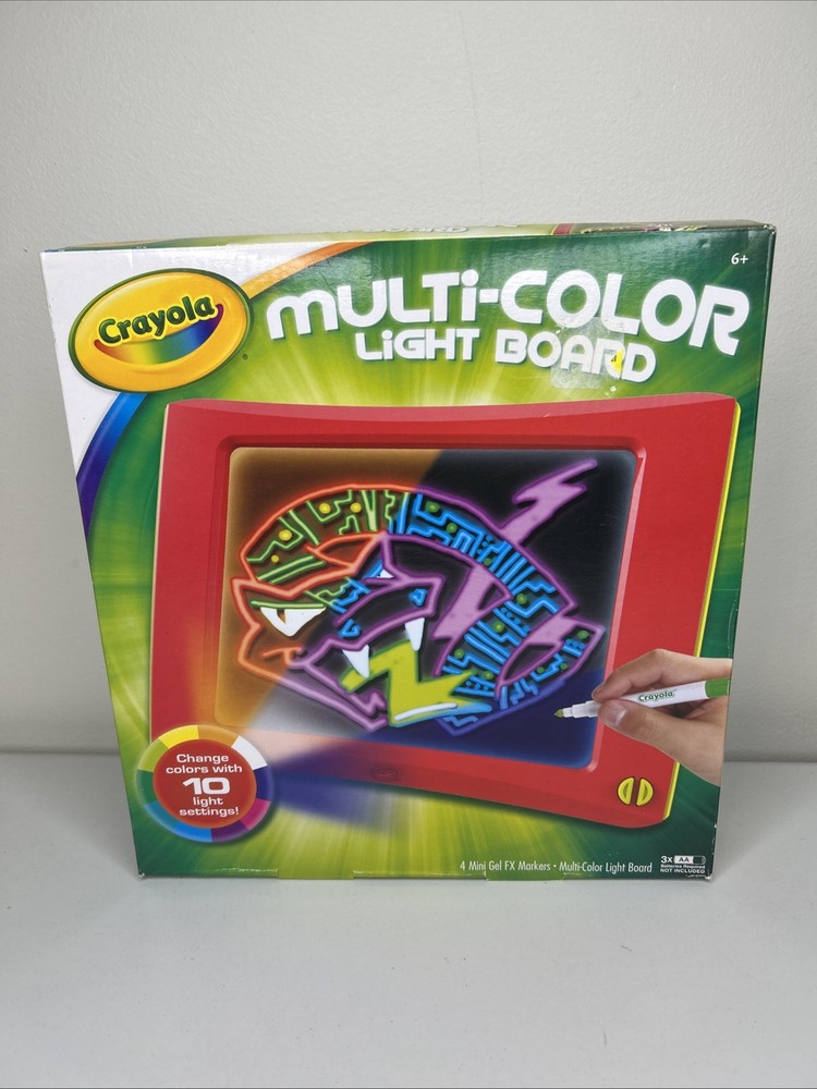 Crayola Multi Color Light Board Changes Color With 10 Light Settings New