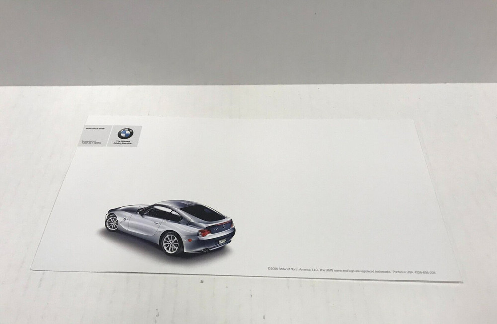 2006 BMW Roadster Info Booklet