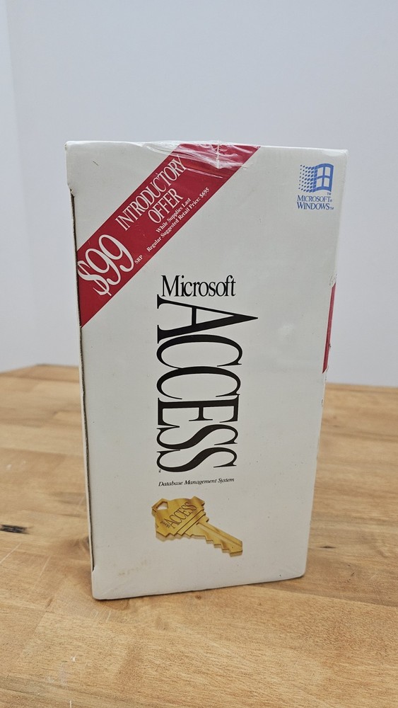 Microsoft Access v1.00 DBMS Software Windows 3.5 Brand New