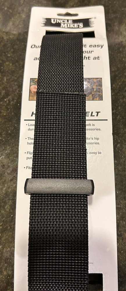 Uncle Mike's Holster Belt 2" Black Web Nylon 8800 1