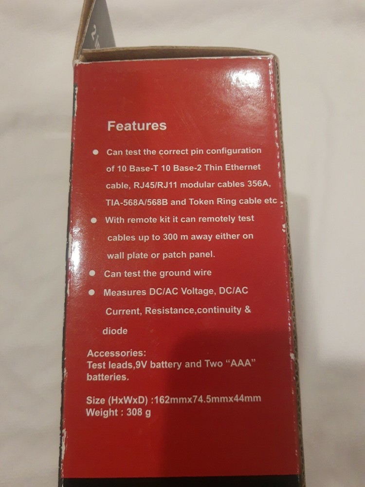 ART. 2-in-1 Network Cable LAN Tester and Multimeter Digital