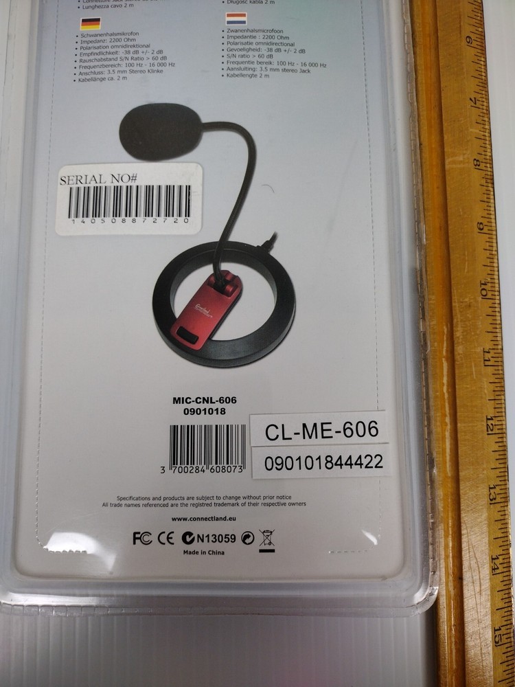 Hi-Fi Desktop Microphone with Base, Adjustable Swan Neck & On/Off Switch