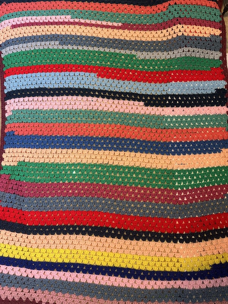 Crochet Afghan Throw Blanket 5x3'