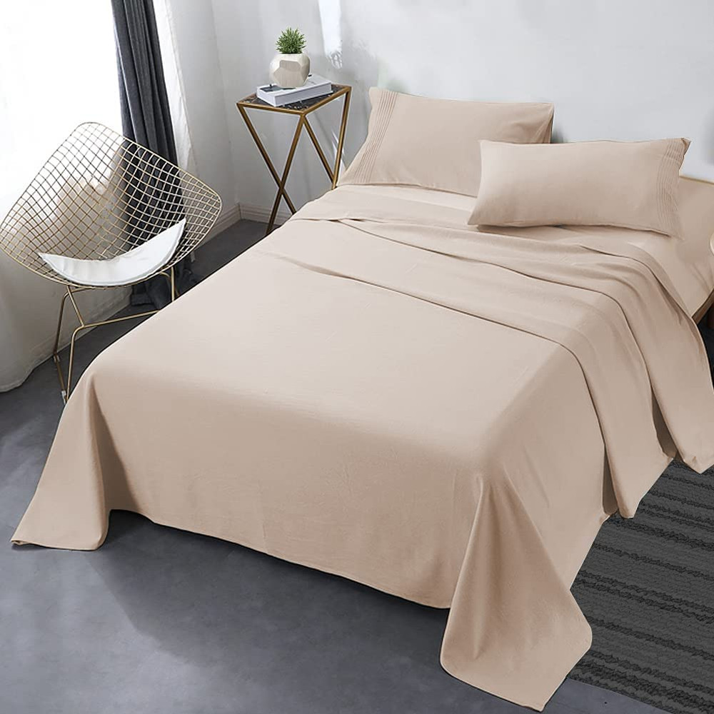 Secura Everyday Luxury Queen Bed Sheet Set 4 Piece - Soft Microfiber 1800 Thread