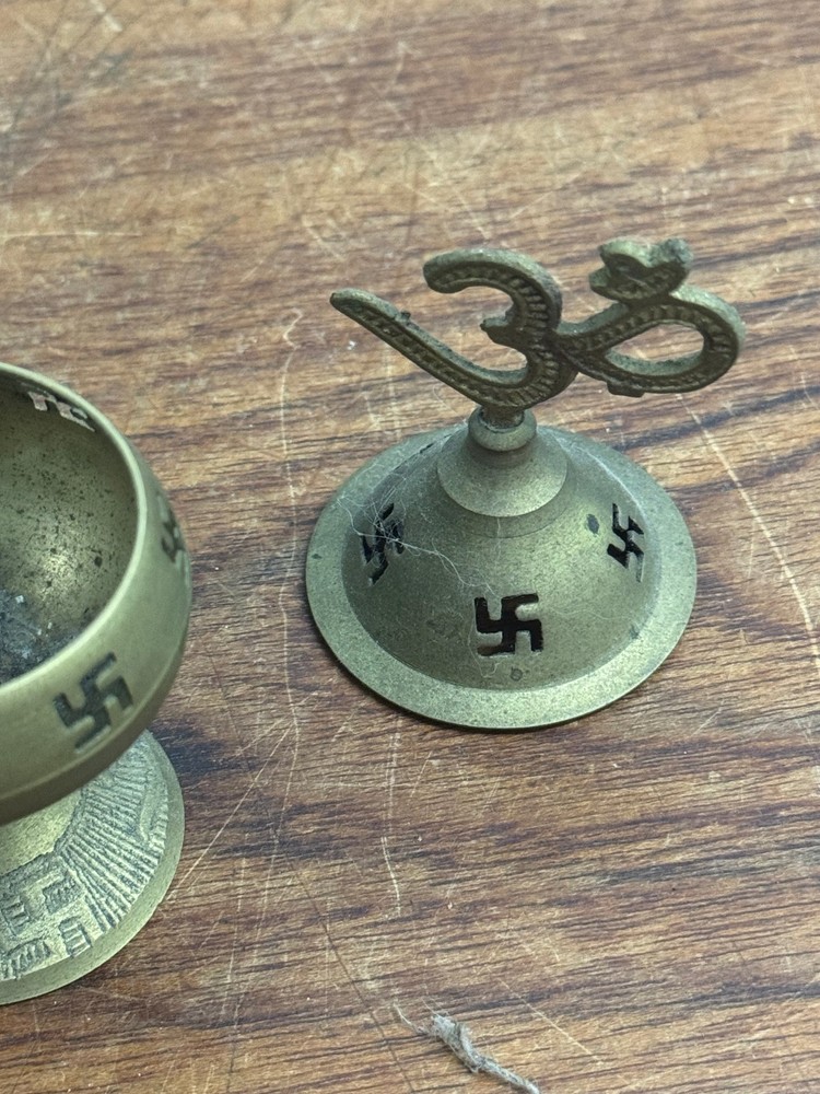Vintage Small Bronze Indian Incense Burner