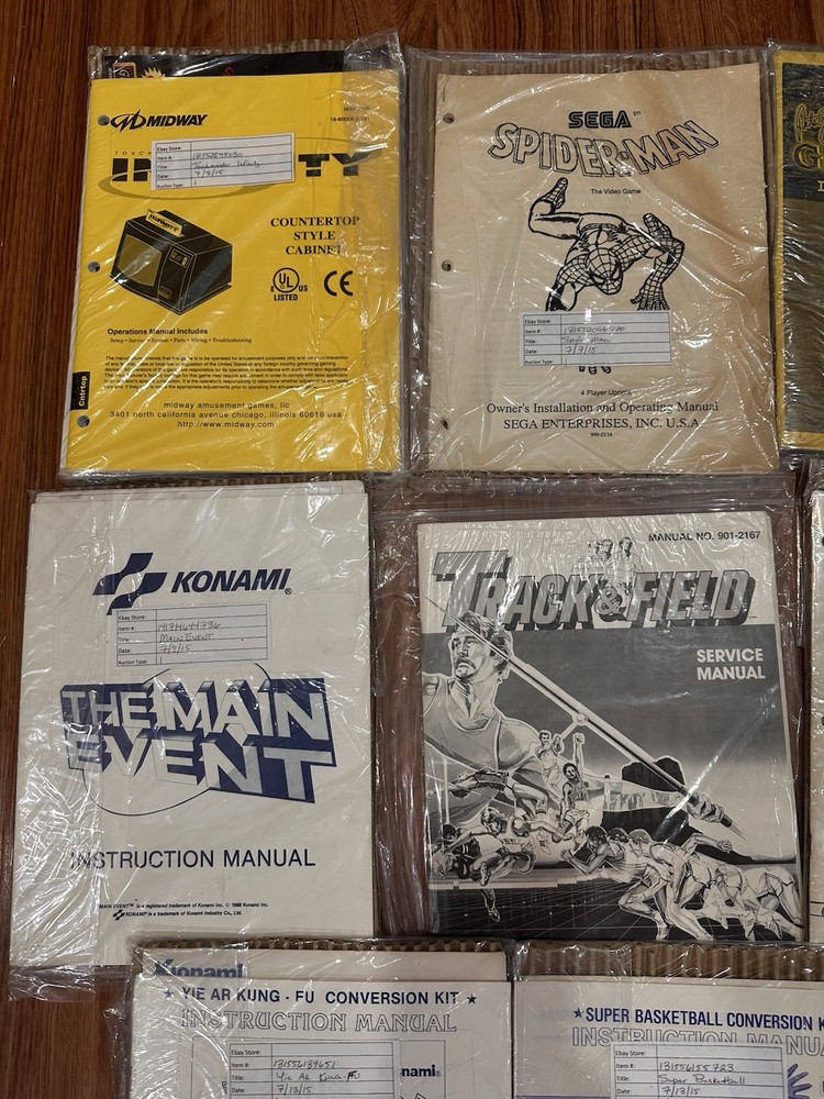 Arcade Machine Manuals