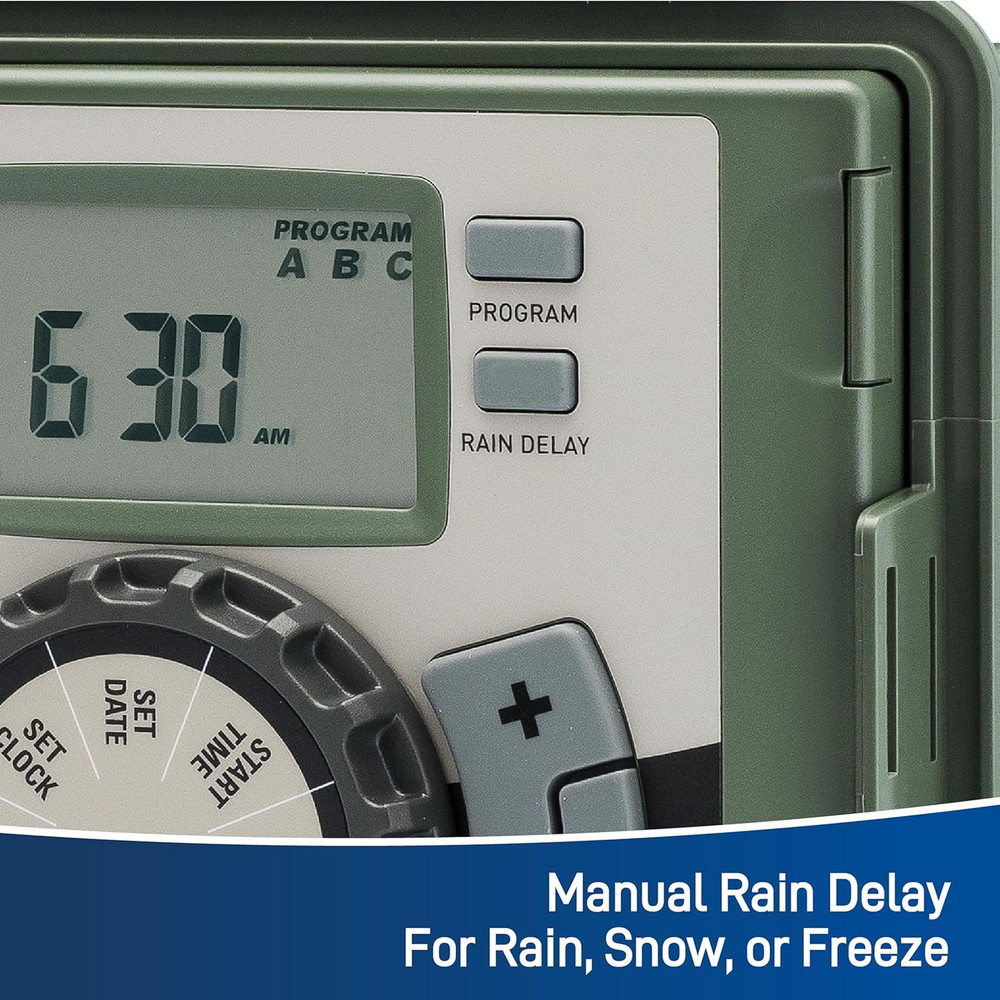 57899 9-Station Outdoor Swing Panel Sprinkler System Timer