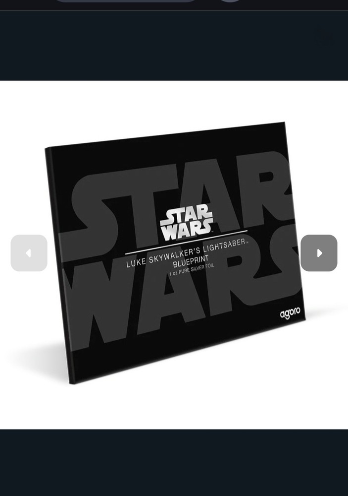 Skywalker Lightsaber™ Blueprint Foil 2oz Silver