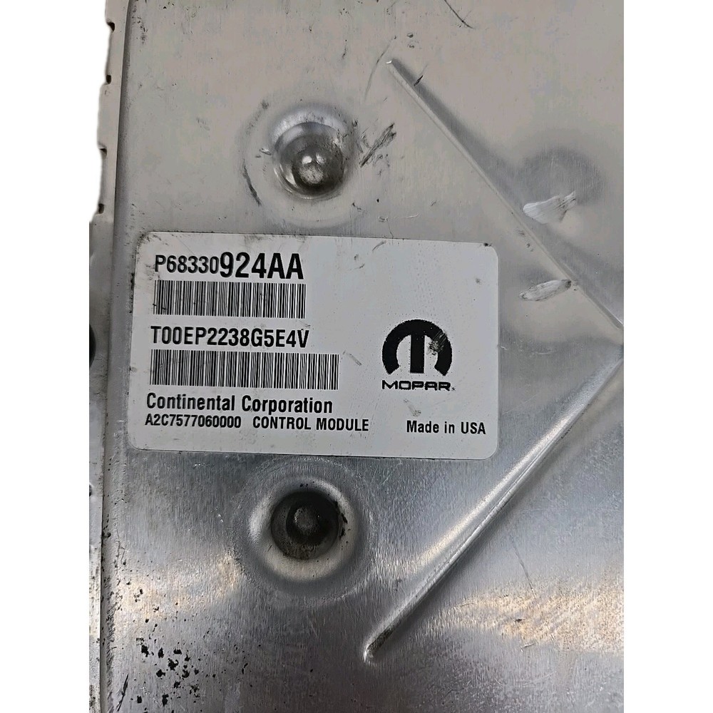2019 DODGE DURANGO 3.6L P68330924AA ENGINE CONTROL MODULE ECU ECM OEM UNIT