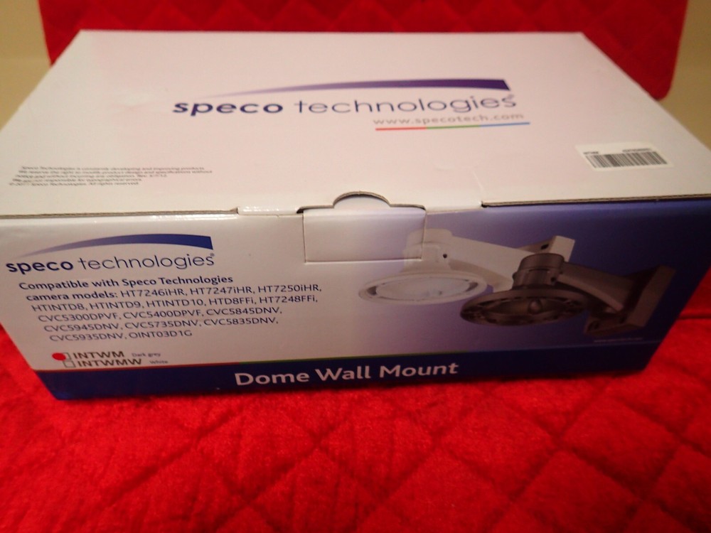 Speco Technologies - INTWM - Surveillance Camera Dome Wall Mount - Dark Grey
