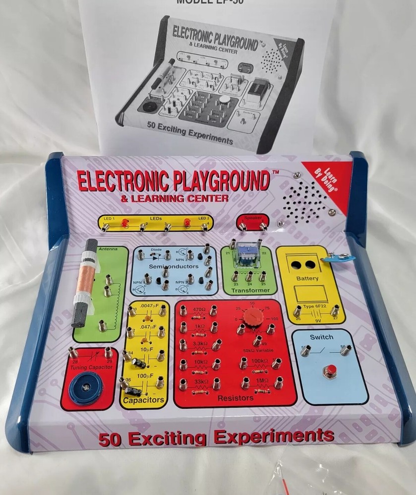 Elenco Electronic Playground & Learning Center 50 Experiments Complete Tested