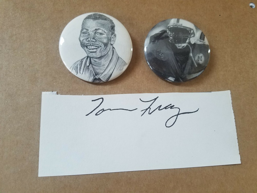 NEBRASKA CORNHUSKERS TOMMIE FRAZIER PINBACK BUTTON