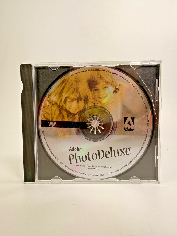 Vintage Adobe PhotoDeluxe for Windows and Macintosh 1996 With Verification Code