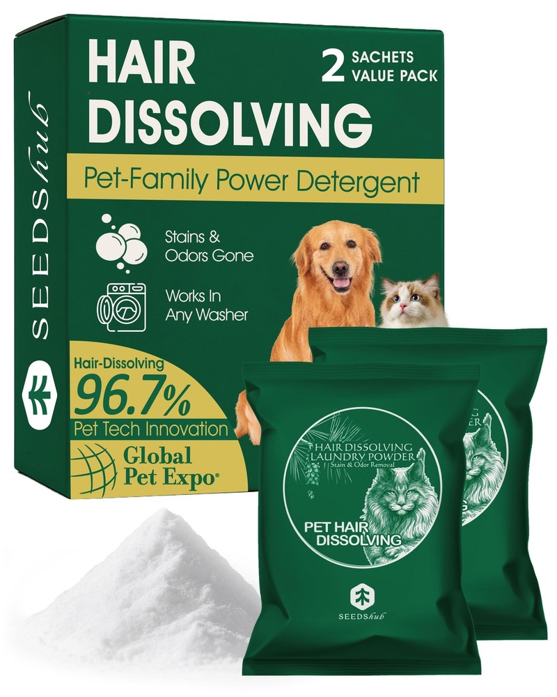 Seedshub Pet Hair Remover for Laundry - Dissolving For