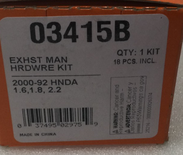 Dorman 03415B Exhaust Manifold Hardware Kit