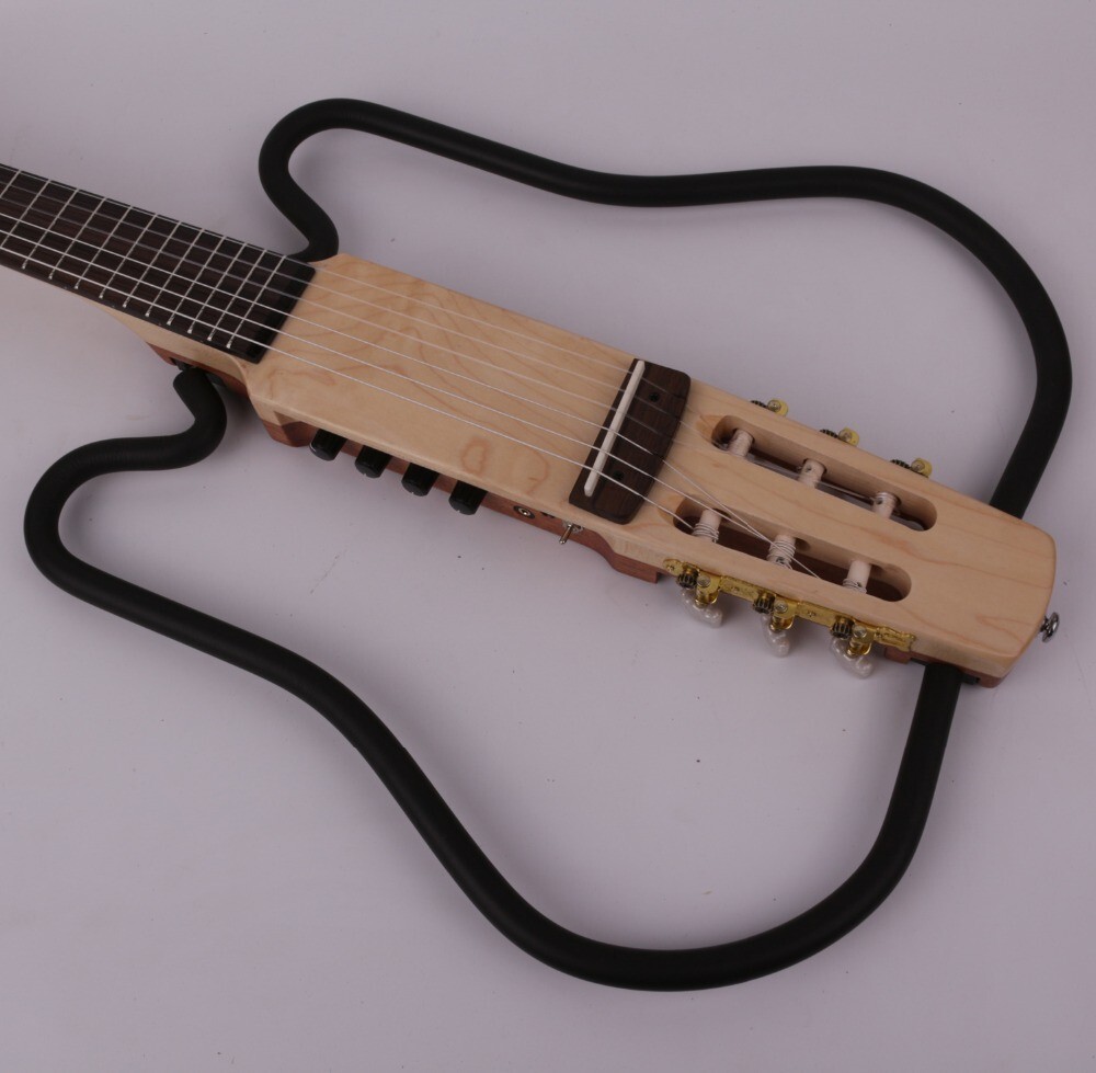 Electric classical guitar silent travel nylon string Built in effect
