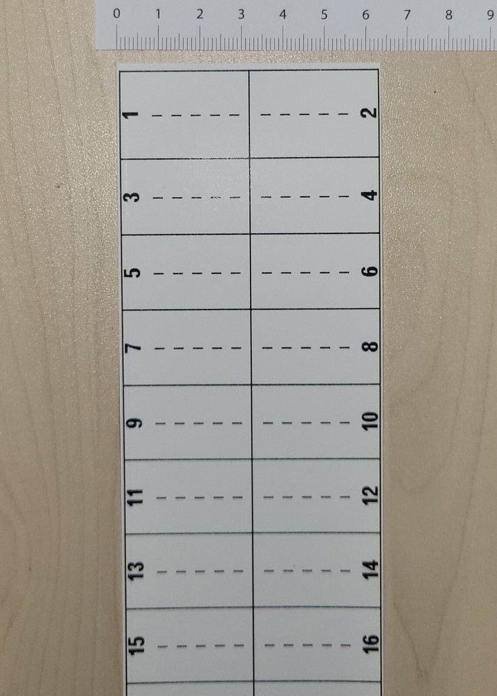 Square D /Schneider Circuit Breaker Directory Panel Replacement Labels LSDL