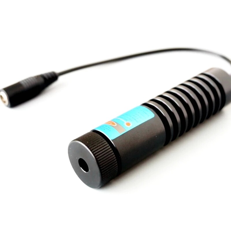 Adjustable Focus Blue Light Dot Laser Diode Module 445/ 450nm 1W 22x90mm w Adapt