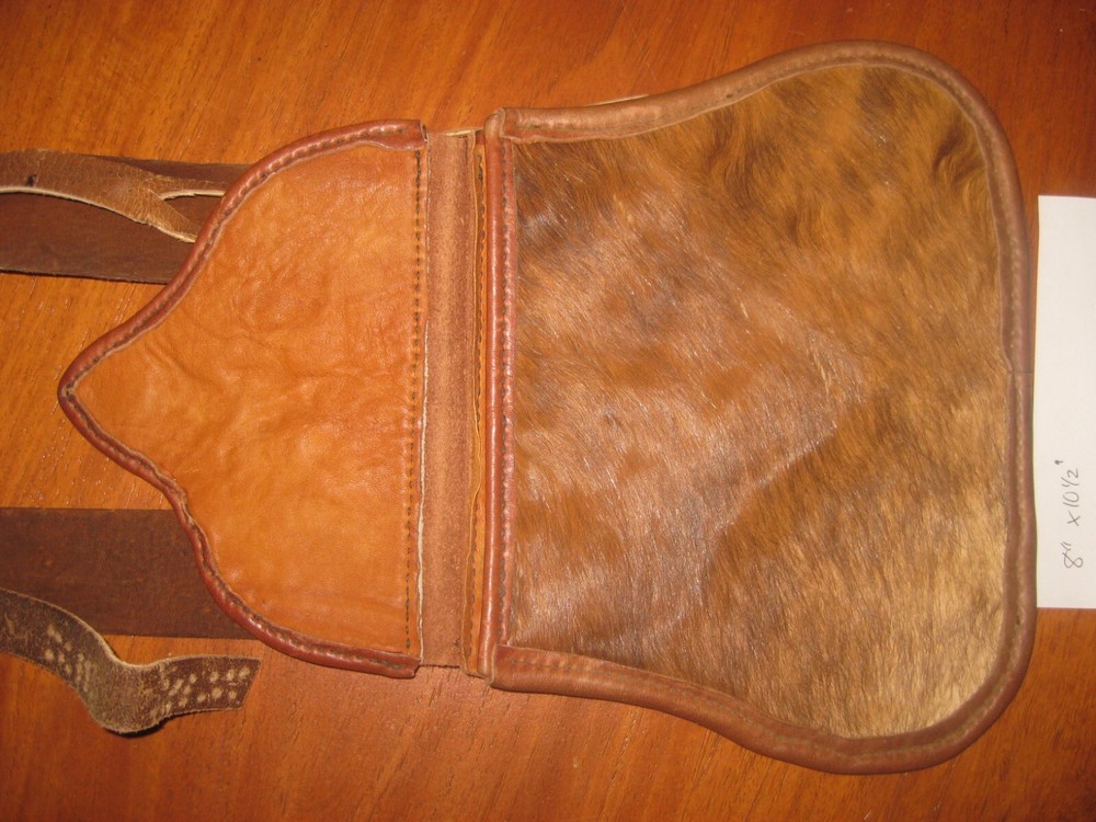Leather Shooting Possibles Bag, Black Powder Muzzleloader Flintlock/Percussion 5