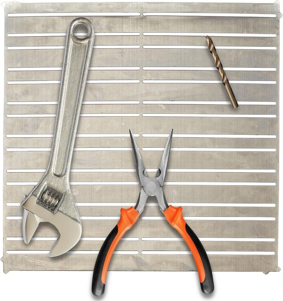 Powerful 12x12 Magnetic Storage Panel - Ideal for Garage Tool Organization